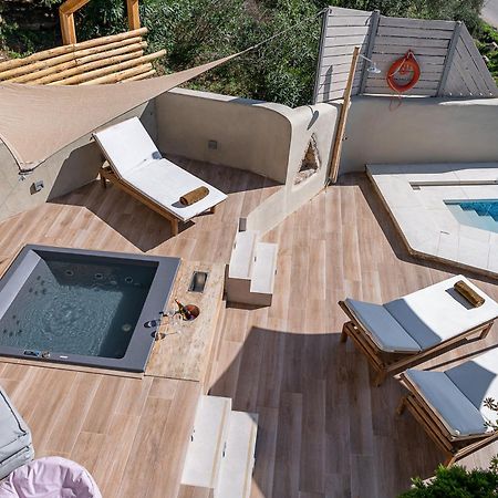 Verekinthos Villas - Pool, Hot Tub, Bbq, Kids Playground, Stunning Mountain Views Yerolákkos Exteriör bild