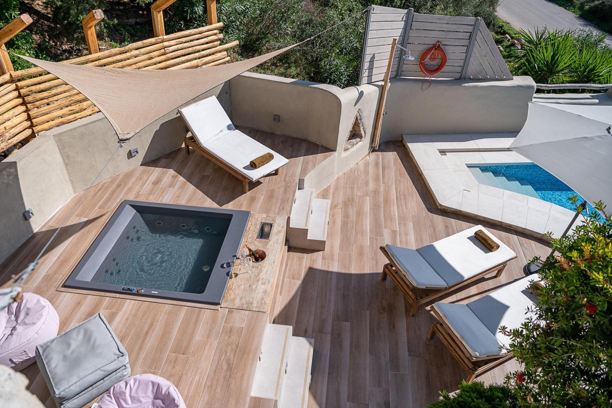 Verekinthos Villas - Pool, Hot Tub, Bbq, Kids Playground, Stunning Mountain Views Yerolákkos Exteriör bild